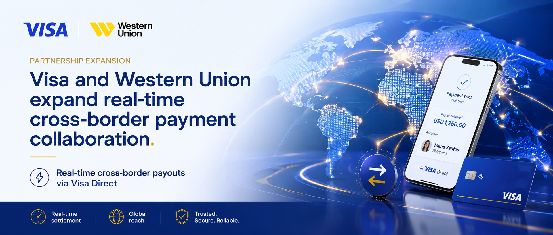Visa and Western Union expand collaboration on real-time cross-border payments