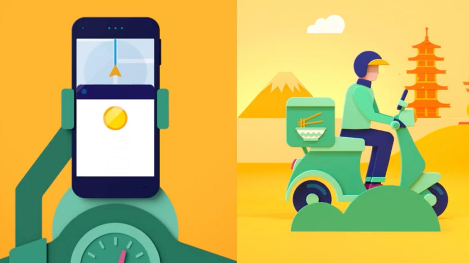 Visa Direct illustration showing digital money movement, representing real-time cross-border payments and global payout infrastructure.