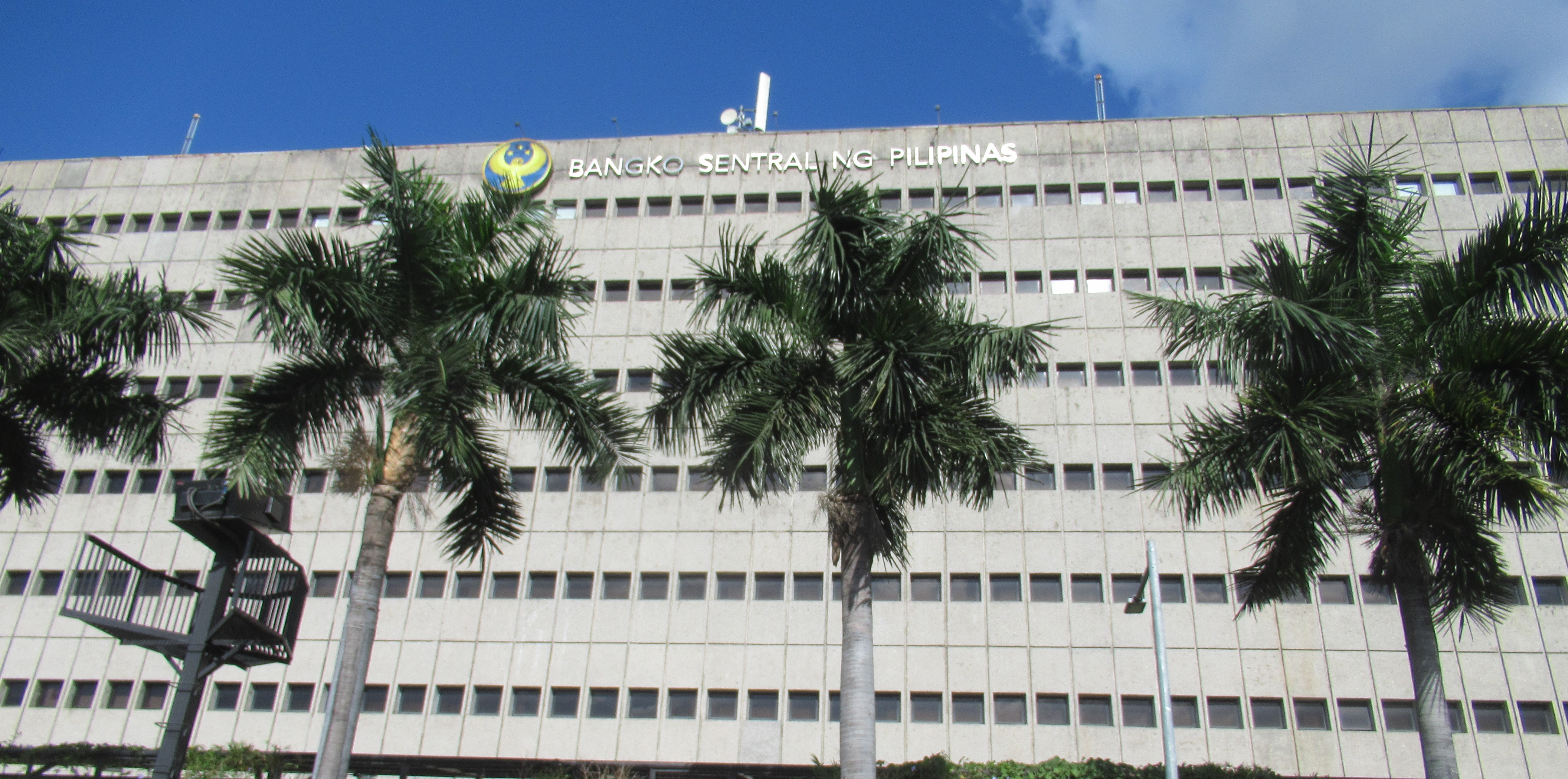 Bangko Sentral ng Pilipinas main office in Manila, photographed from Roxas Boulevard in June 2023.