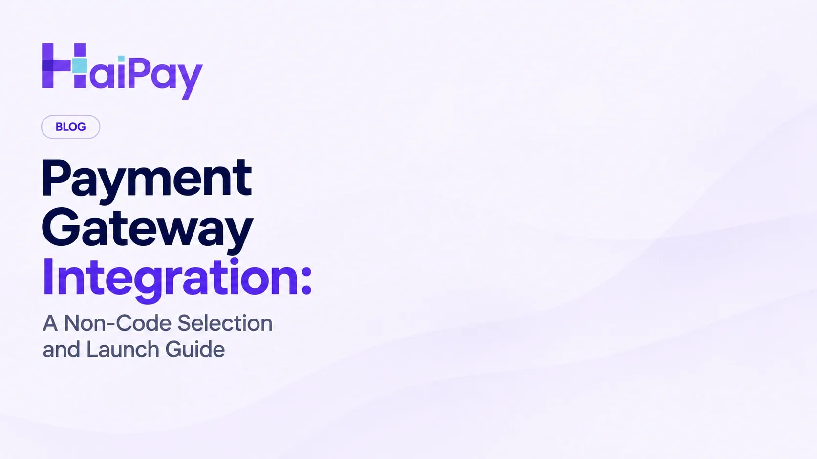 Payment Gateway Integration: A Non-Code Selection and Launch Guide — title-only editorial cover