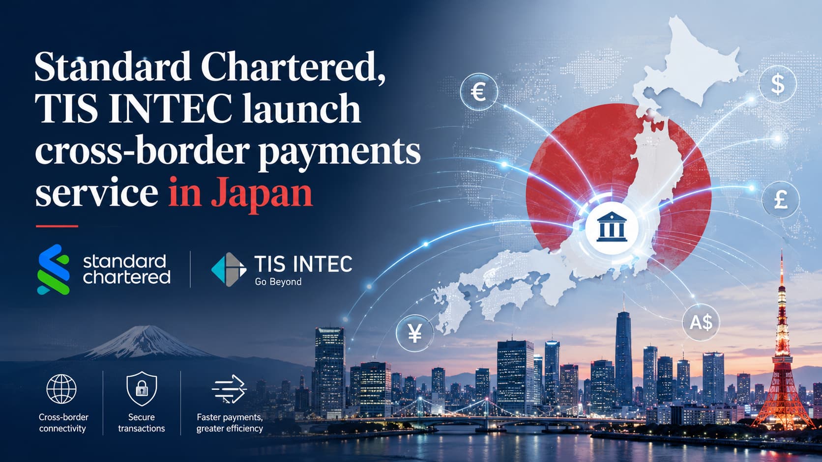 Standard Chartered and TIS INTEC launch cross-border payments service in Japan