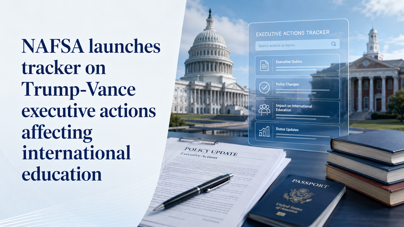 NAFSA tracker on Trump-Vance executive actions affecting international education
