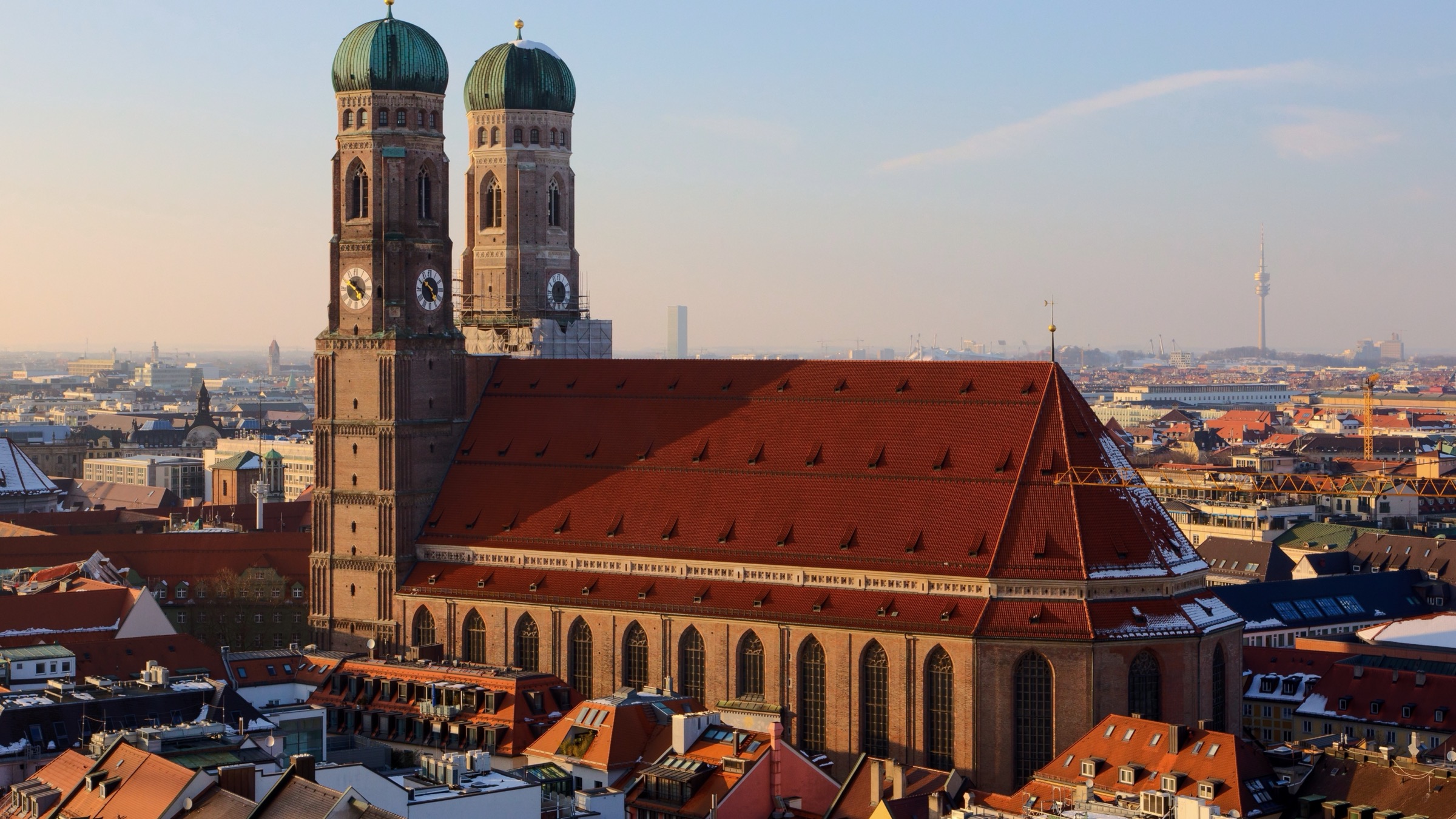 The Frauenkirche and the rooftops of central Munich