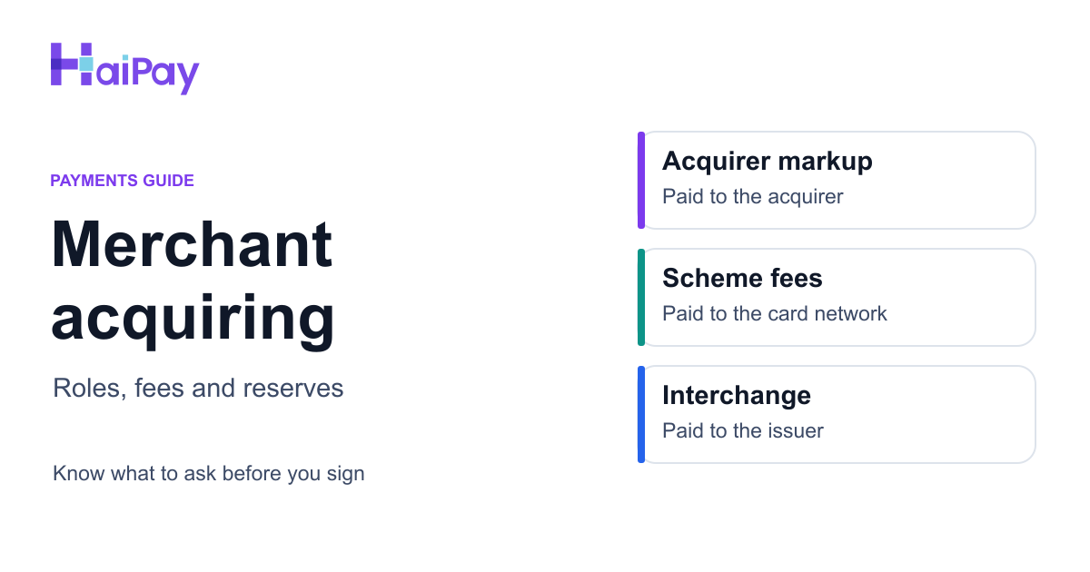 Merchant Acquiring Explained: Acquirer vs Processor vs Acquiring Bank vs PayFac